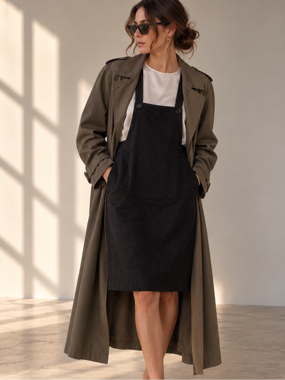 ZEBRA SUEDE PINAFORE